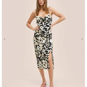 NWT Mango Printed cotton dress